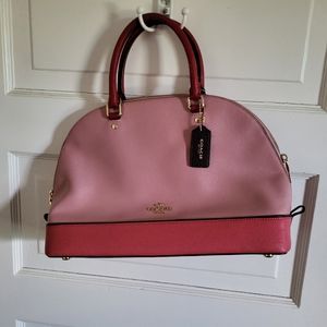 Two tone coach bag